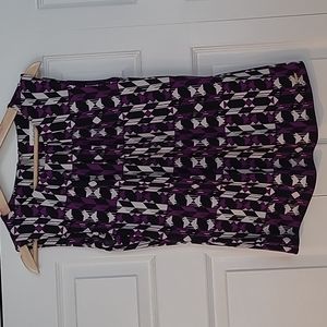 Calvin Klein Small Geometric Print Sleeveless Blouse